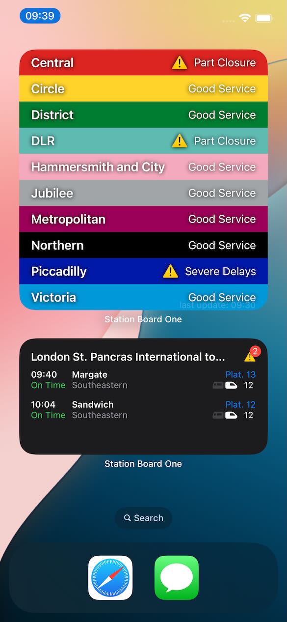 RailO widgets example 2